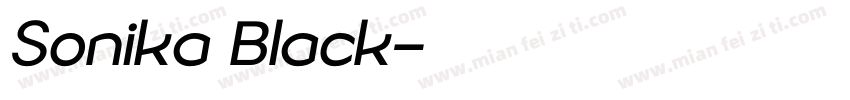 Sonika Black字体转换